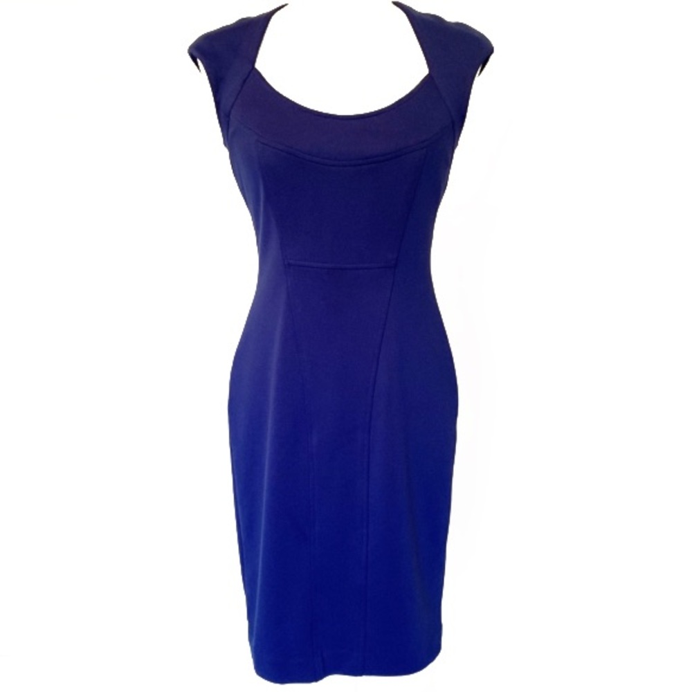 Maggy London Royal Blue Bodycon Open Back Dress 6